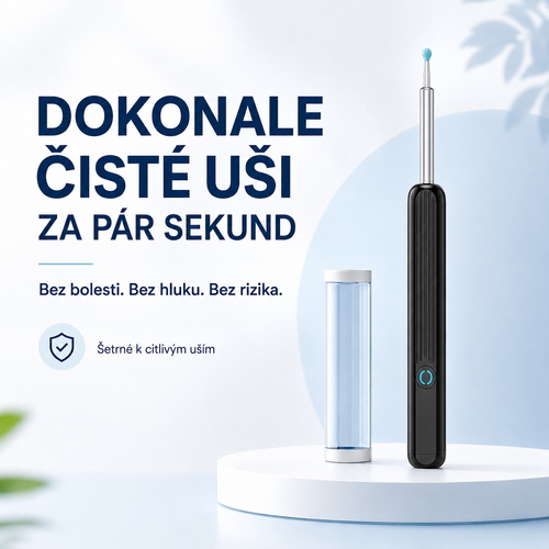 ClearEar – Chytrý čistič uší s HD kamerou