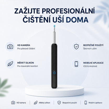 ClearEar – Chytrý čistič uší s HD kamerou